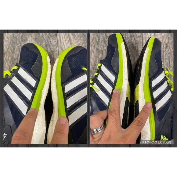 ADIDAS GLIDE BOOST SUPERNOVA Blue Mens Running Shoes Sneakers size 10 - Picture 11 of 12